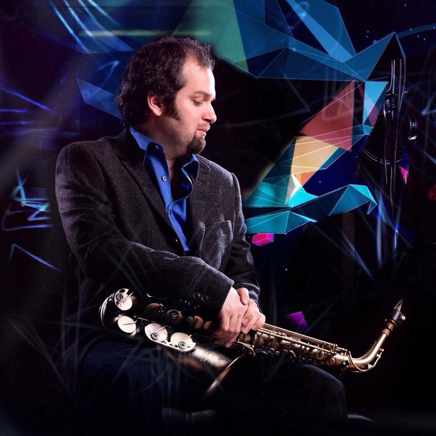 Jesse Play Out promo shot photoshopped with a luminous background. 