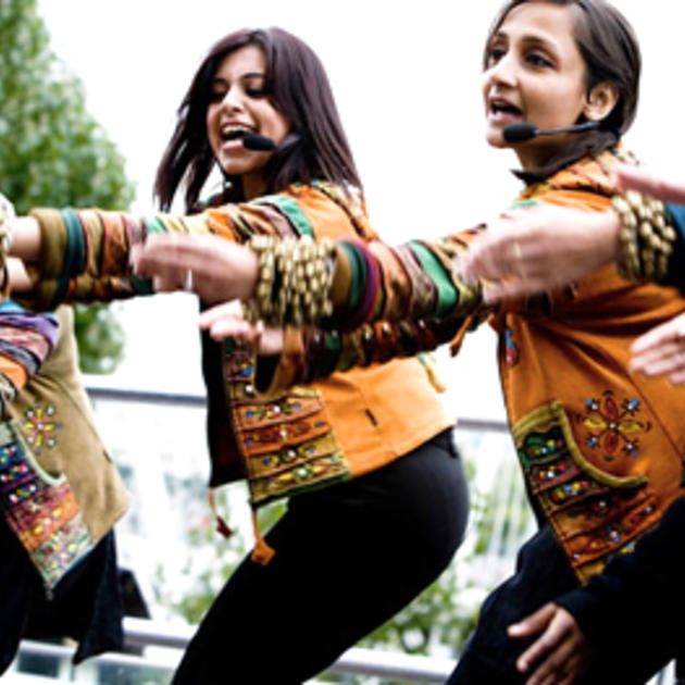 Two dancers from Urban Vani; Urban Vani, Southbank Centre, London